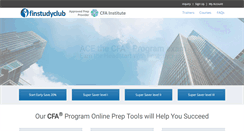 Desktop Screenshot of finstudyclub.com